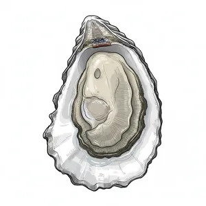 Goose Point oyster illustration