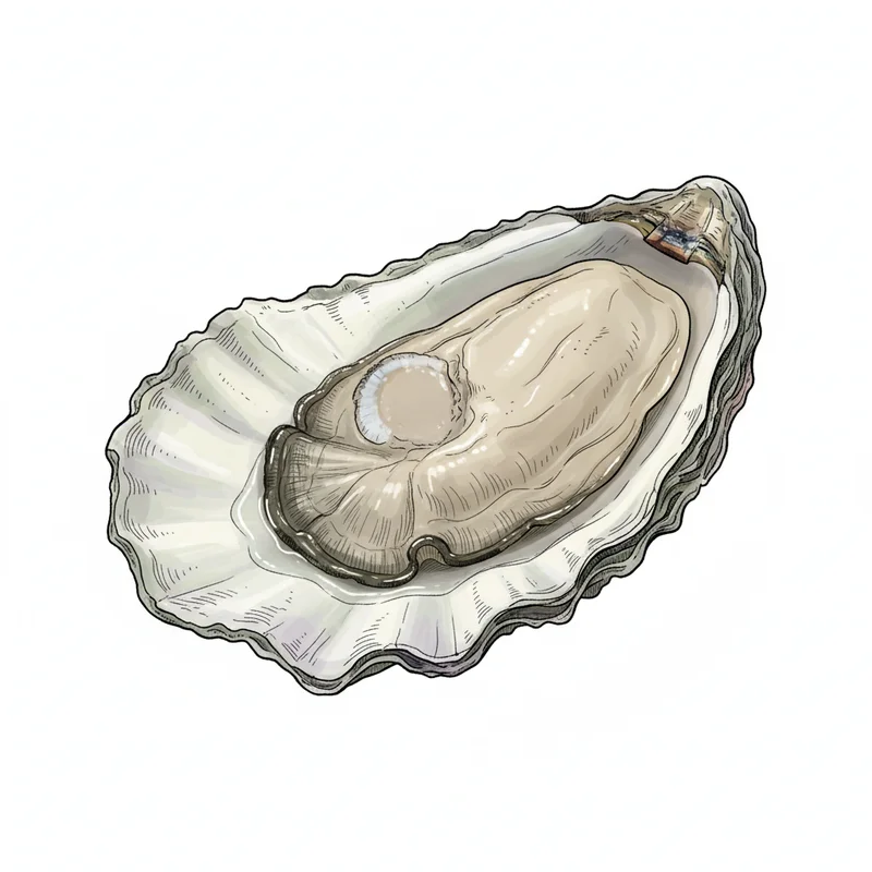 Grassy Bar oyster illustration