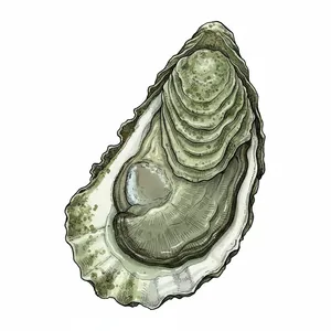 Hama Hama oyster illustration
