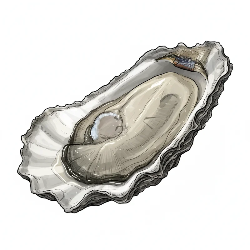 Hammersley Inlet oyster illustration