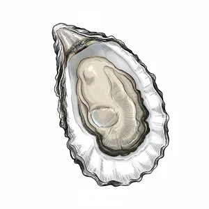 Henderson Inlet oyster illustration