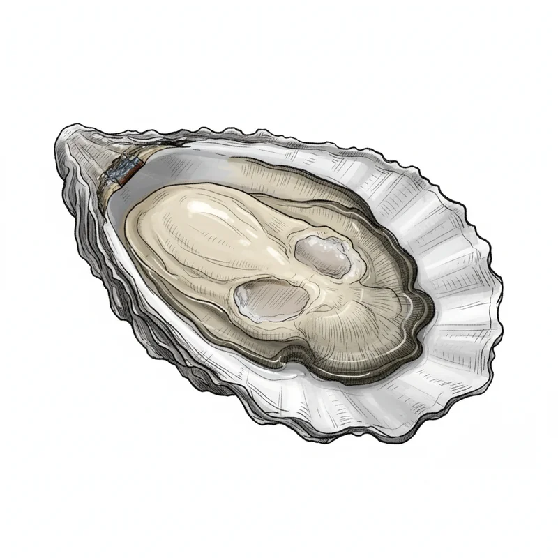 Humboldt Gold oyster illustration