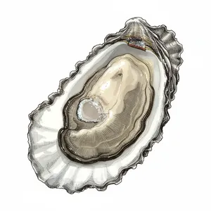 Humboldt Gold oyster illustration