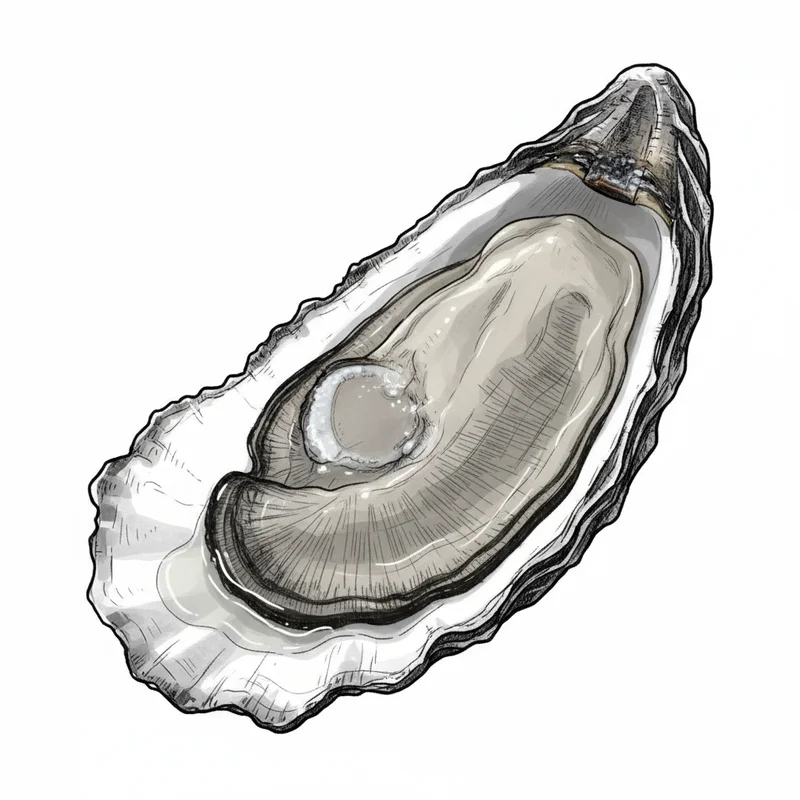 Island Creek oyster illustration