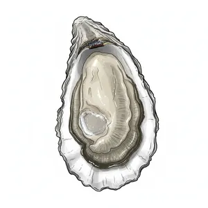Isle Dauphine oyster illustration