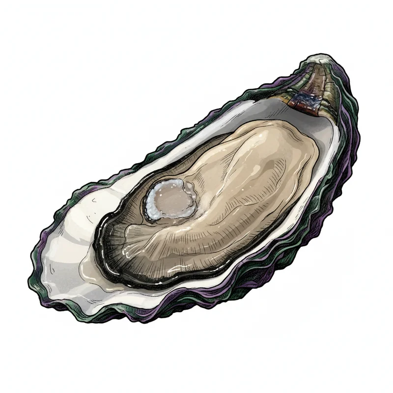 Judd Cove oyster illustration