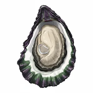 Judd Cove oyster illustration