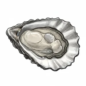 Komo Gway oyster illustration