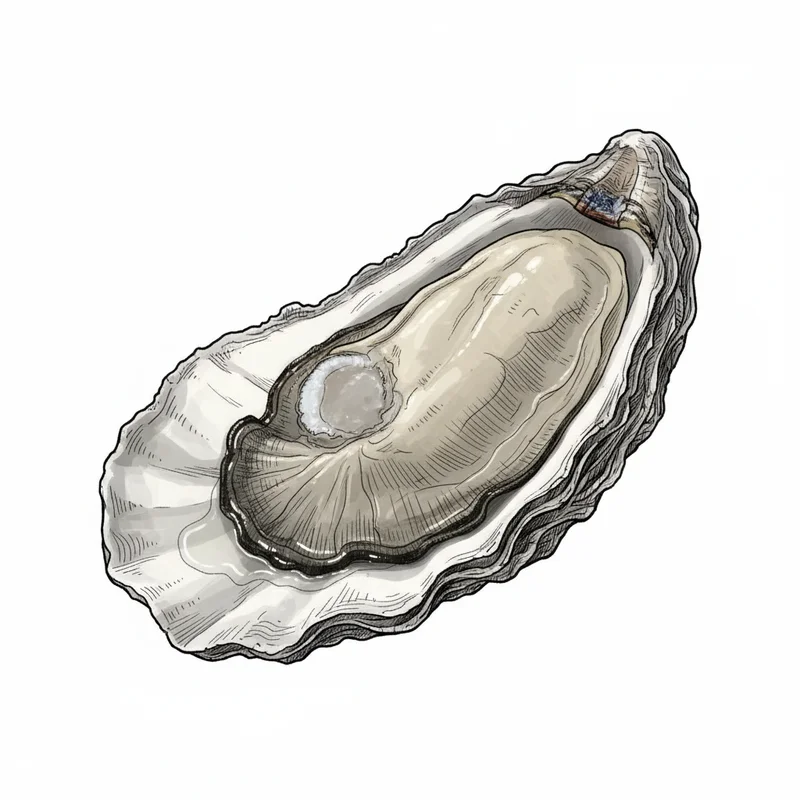 Lameque oyster illustration