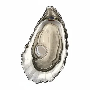 Little Island oyster illustration