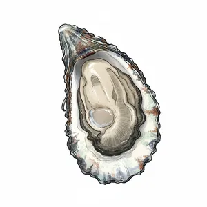 Little Skookum oyster illustration