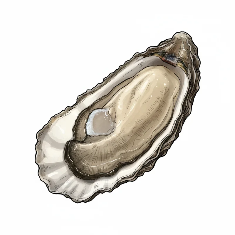 Little Wicomico oyster illustration