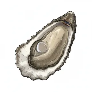 Little Wicomico oyster illustration