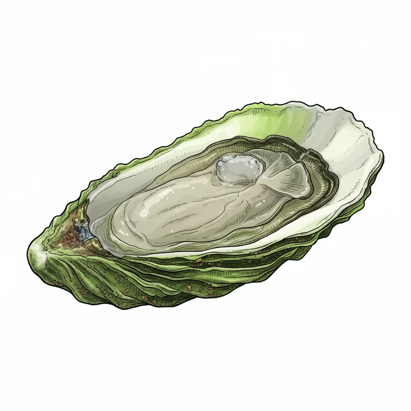 Lucky Lime oyster illustration