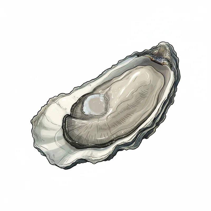Matunuck oyster illustration