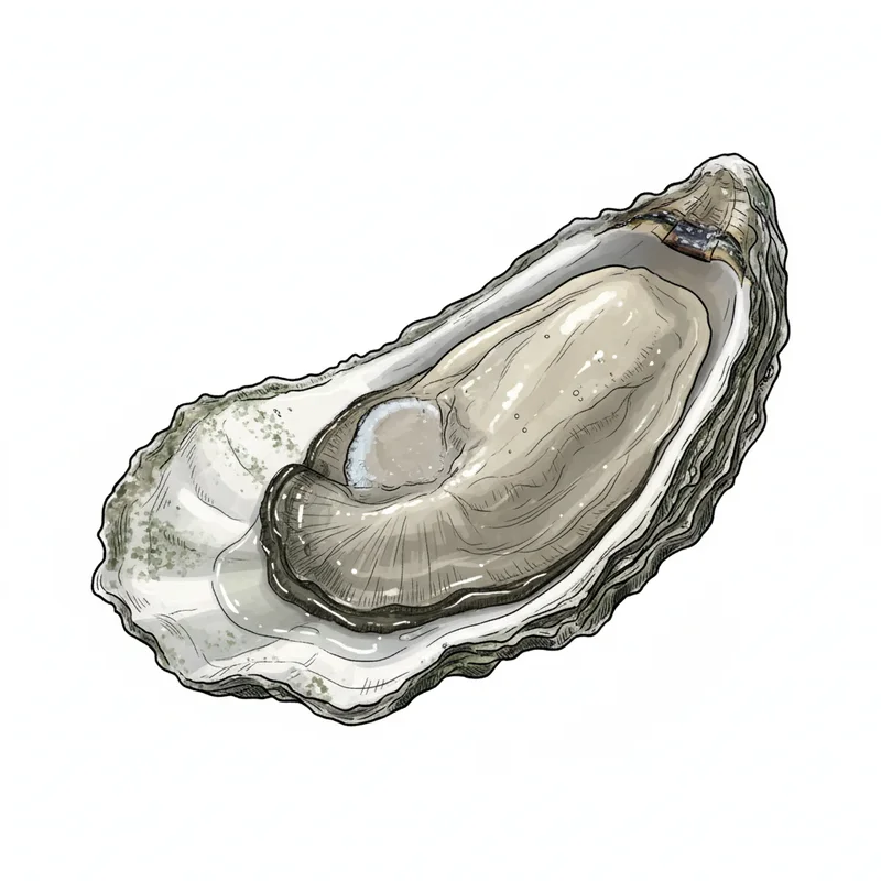 Mecox Bay oyster illustration