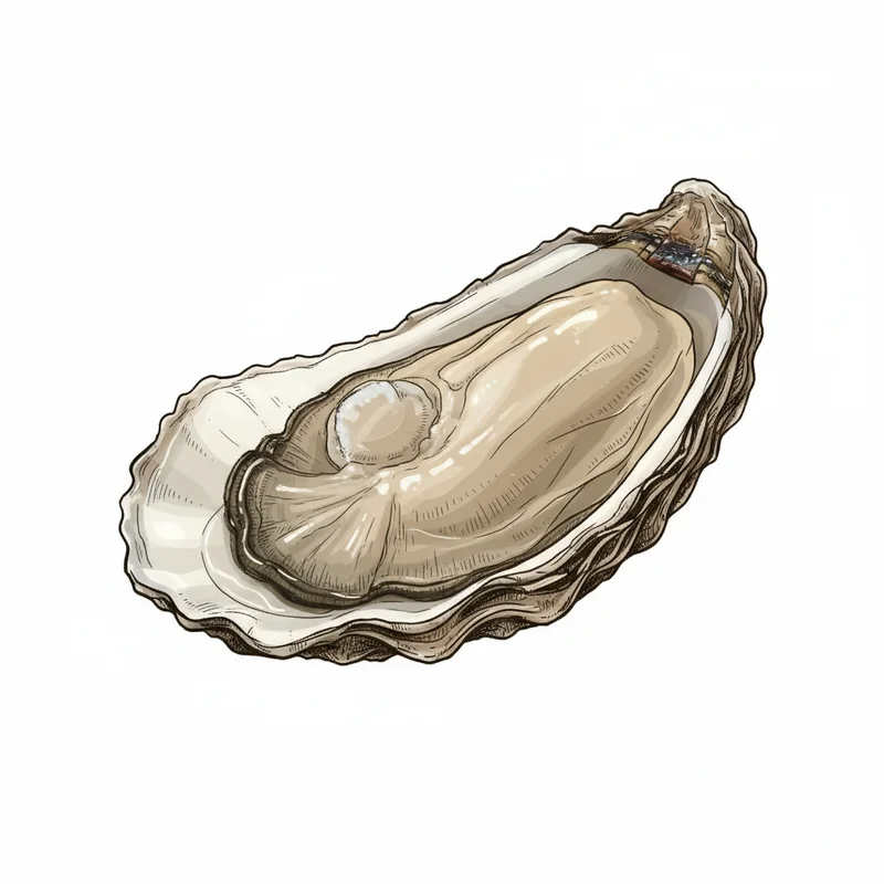 Misty Point oyster illustration