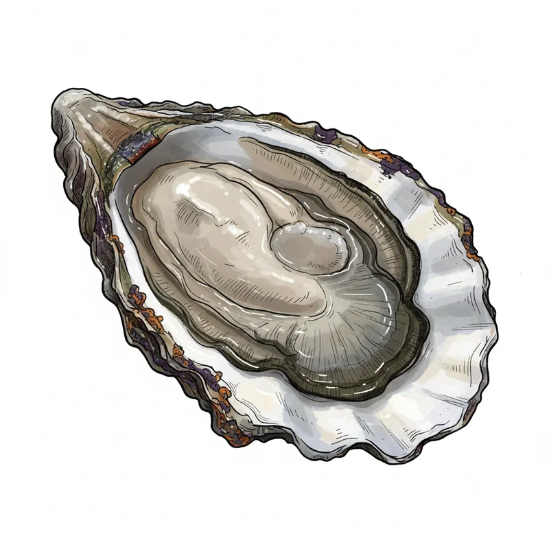 Miyagi oyster illustration