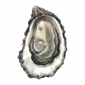 Miyagi oyster illustration