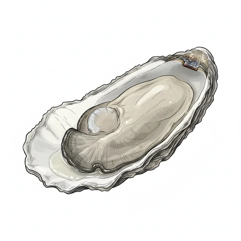 Moon Shoal oyster illustration
