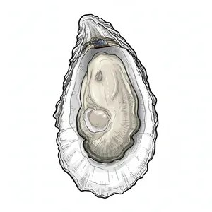 Moon Shoal oyster illustration