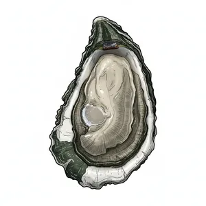 Naked Cowboy oyster illustration