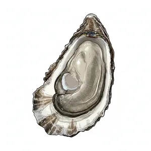 Narragansett oyster illustration