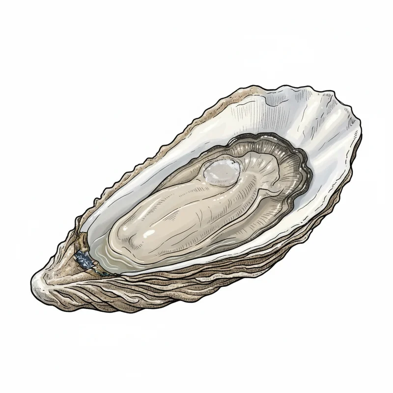 Ned's Island oyster illustration