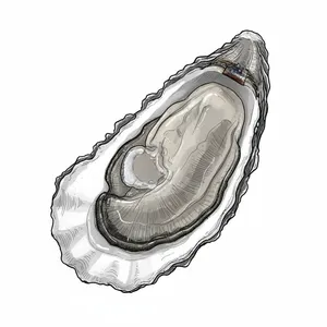 Northern Cross oyster illustration