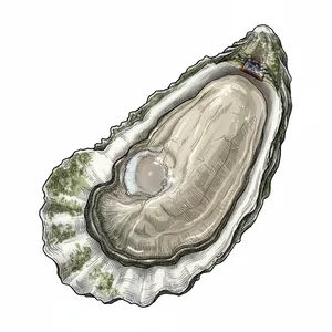 Northumberland oyster illustration