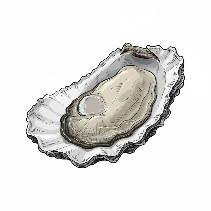 Otter Cove oyster illustration