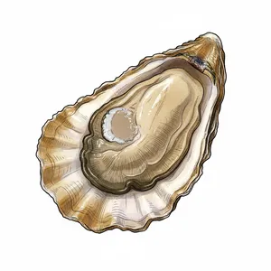 Pacific Gold oyster illustration