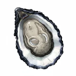 Pearl Bay oyster illustration