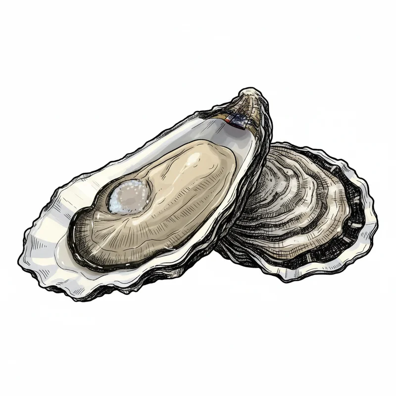 Pelican Reef oyster illustration