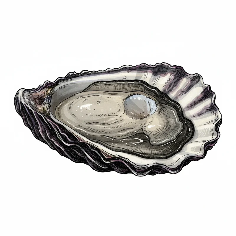 Penn Cove Select oyster illustration