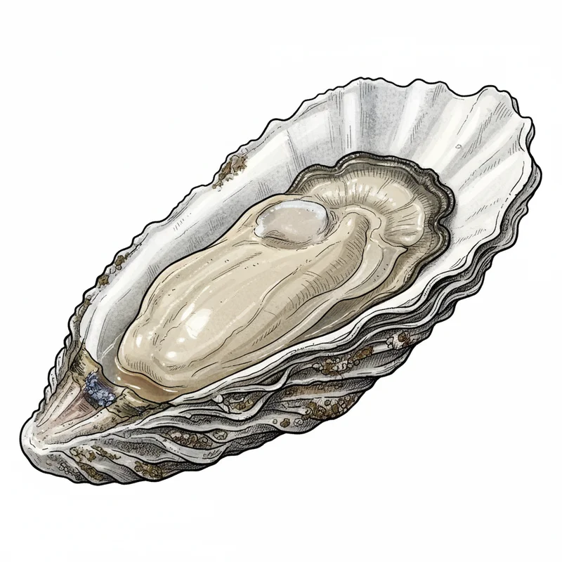 Phantom Creek oyster illustration