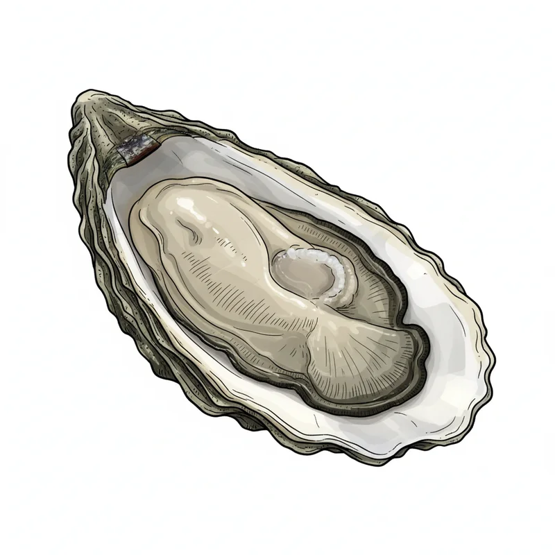Pickle Point oyster illustration