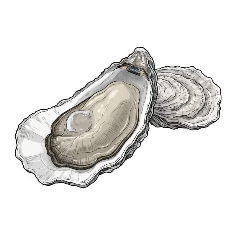 Pipes Cove oyster illustration