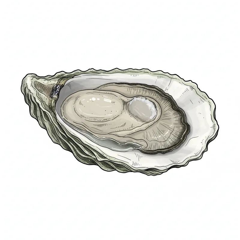Pleasant Bay oyster illustration