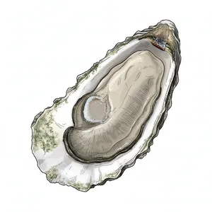 Pleasant Bay oyster illustration