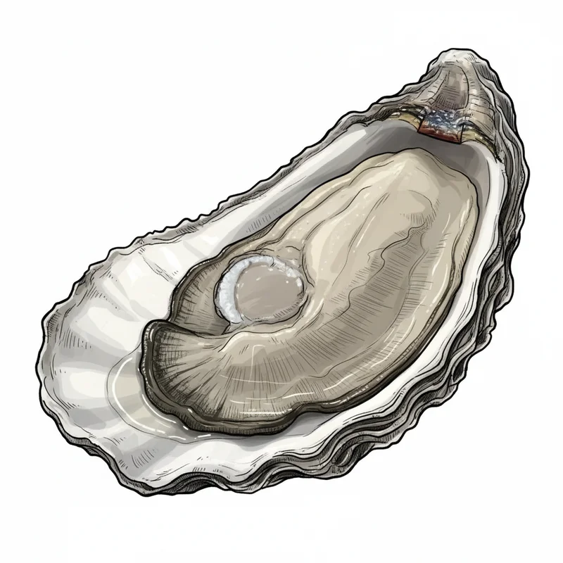 Pleasure House oyster illustration