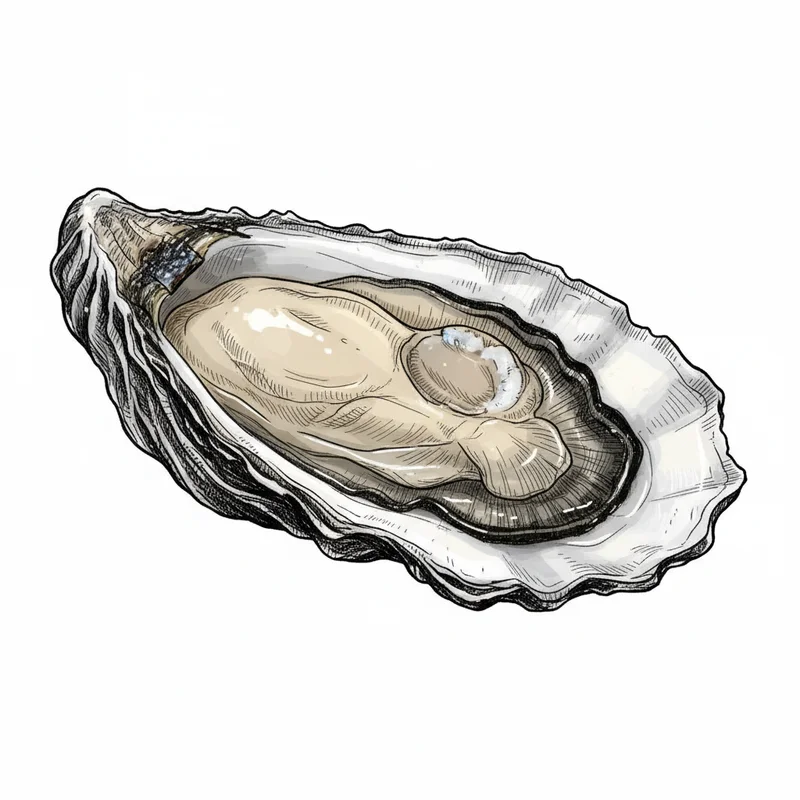 Point aux Pins oyster illustration