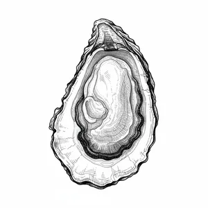 Point aux Pins oyster illustration