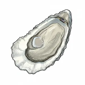 Potomac Whitecap oyster illustration