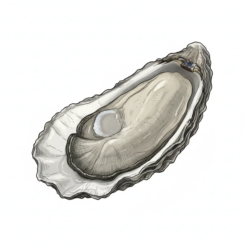 Quonset Point oyster illustration