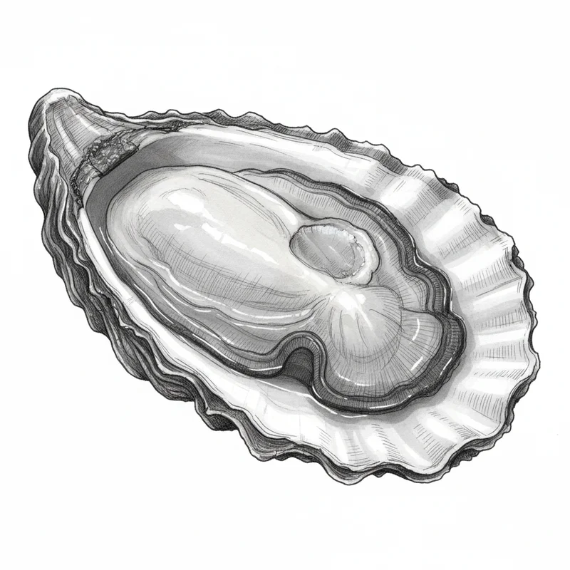 Rainier oyster illustration