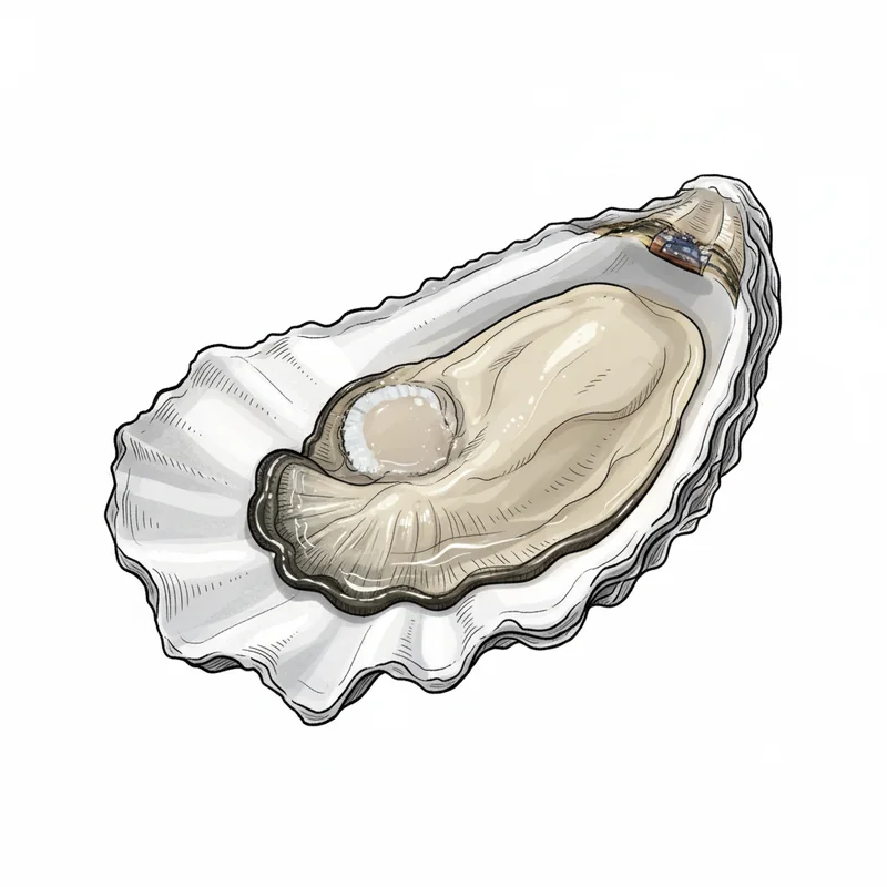 Read Island oyster illustration