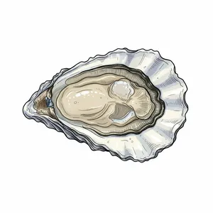 Read Island oyster illustration