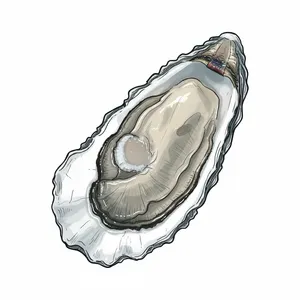 Row 34 oyster illustration