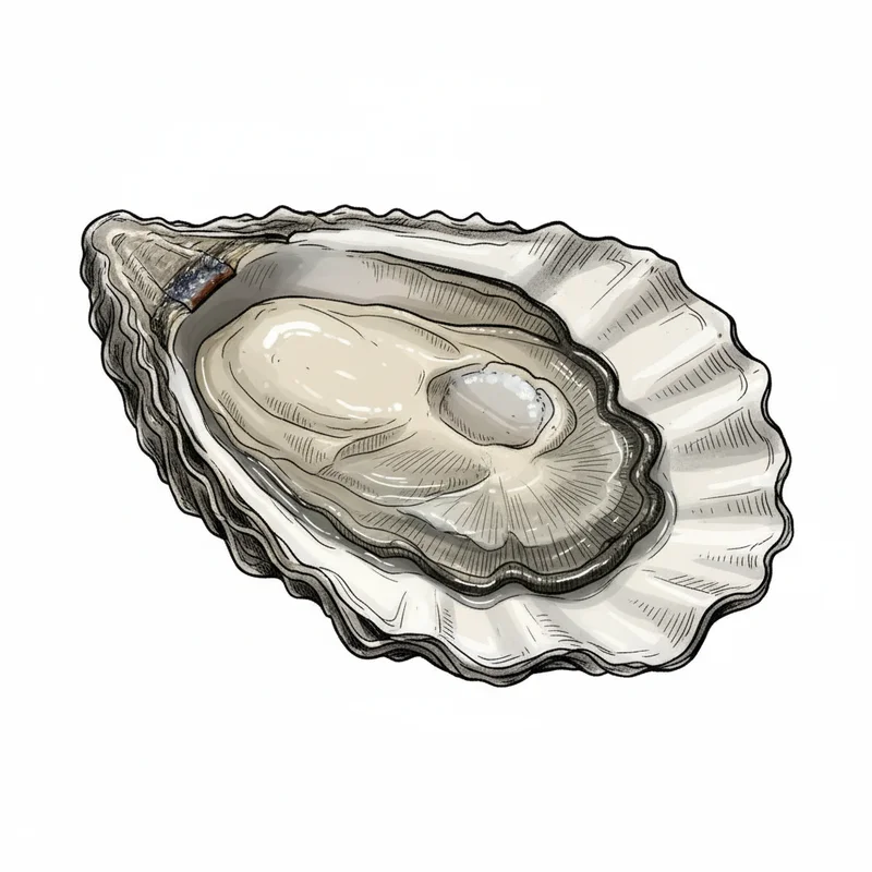 Royal Courtesan oyster illustration